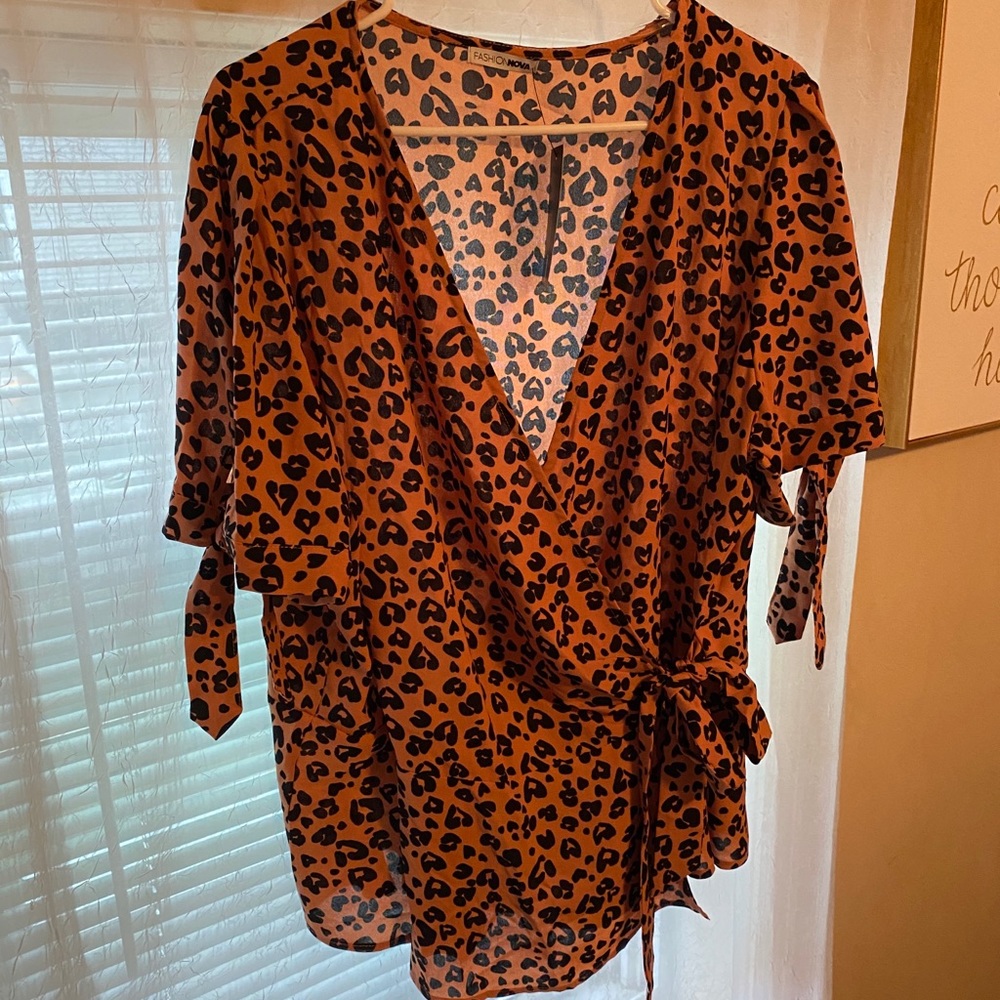 Cheetah blouse
